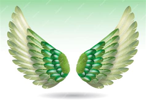 Premium Vector Realistic Rainbow Angel Wings Isolated 3d Illustration