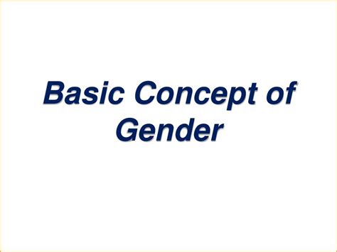 Ppt Basic Concept Of Gender Powerpoint Presentation Free Download