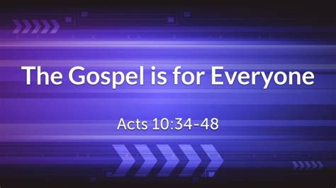 The Gospel Is For Everyone Logos Sermons