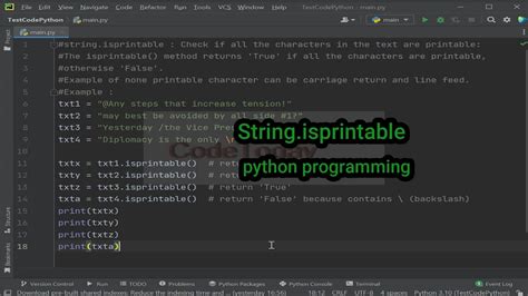 String Isprintable In Python การใช้ String Isprintable Youtube