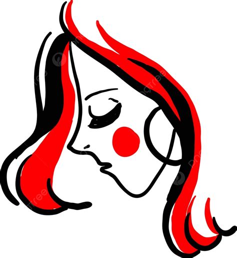 Illustration Of A Redhead Girl In Vector Format With A White Background Vector Healthy Women