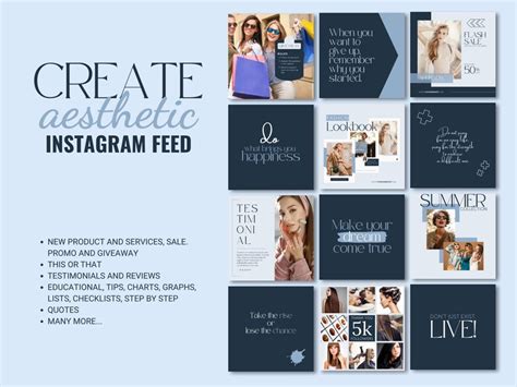 570 Canva Instagram Templates Canva Business Templates Blog Etsy