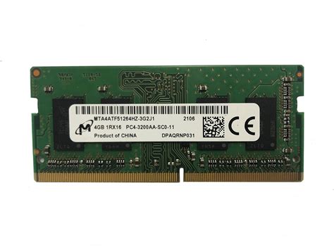 Micron 16GB 3200MHz SODIMM DDR4 Memory Module at Amazon.com