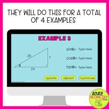 Right Triangle Trigonometry Intro To SOH CAH TOA Digital Activity