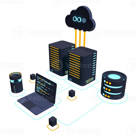 Cloud Technology Computing Concept Modern Cloud Technology Data