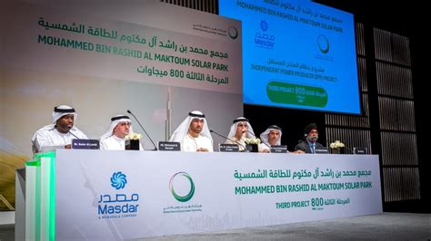 Masdar Dewa Signs With Masdar To Implement 800mw 3rd Phase Of The