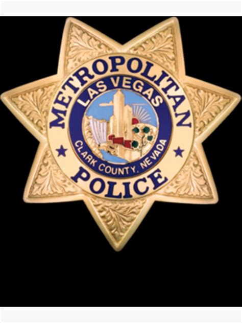 Las Vegas Metropolitan Police Department Lvmpd Badge Poster For Sale