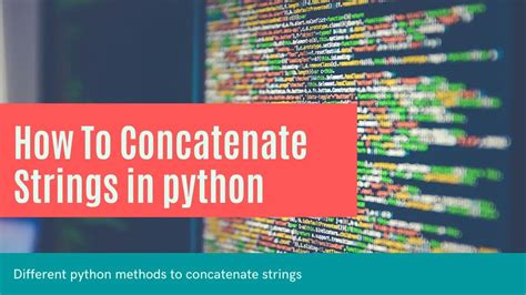 How To Concatenate String In Python