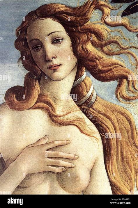 The Birth Of Venus Detail C 1485 By Sandro Botticelli Stock Photo