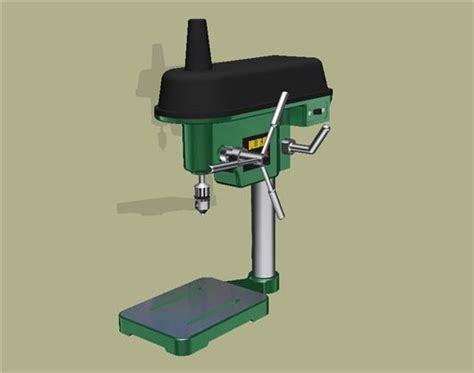 【青栋】机床 钻床三维设计153d模型下载三维模型step模型 制造云 产品模型