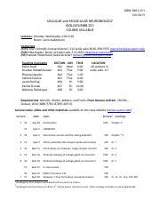 Bbb C Syllabus Doc Bibb Biol Fall Cellular And