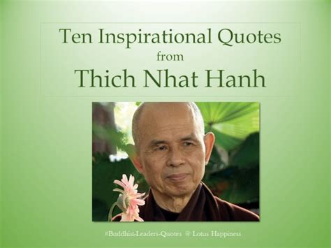 Inspirational Quotes From Thich Nhat Hanh Lotus Happiness