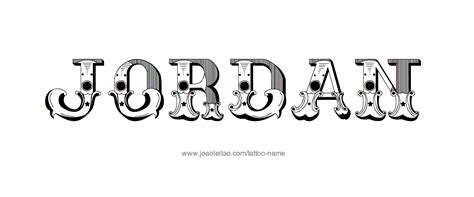 Jordan Name Tattoo Designs