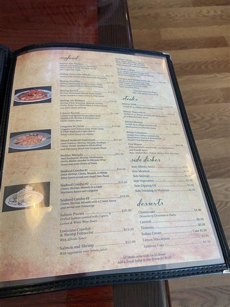 Menu At Fratelli S Italian Grill Restaurant Baton Rouge Wax Rd Y