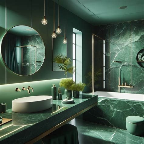 15 Emerald Green Bathroom Ideas: Create a Stunning Oasis in Your Home ...