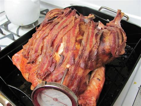 Bacon Wrapped Turkey - Nerd Family