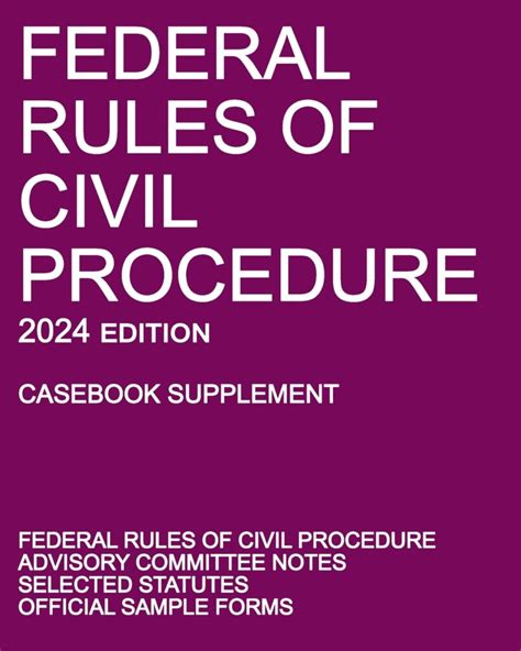 2024 Federal Rules Of Civil Procedure Casebook Supplement 34 95