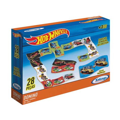 Dominó Hot Wheels Xalingo Jogo de Tabuleiro Loja Zuza Brinquedos Ofertas todos os dias