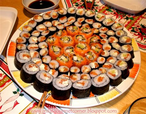 Mila's gourmet corner: Sushi rolls recipe (рецепт суши роллов)