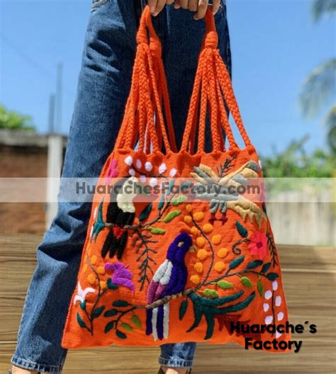 Bs Bolsa Artesanal Bordada Mujer Tela Chiapas Mexicana Fabrica