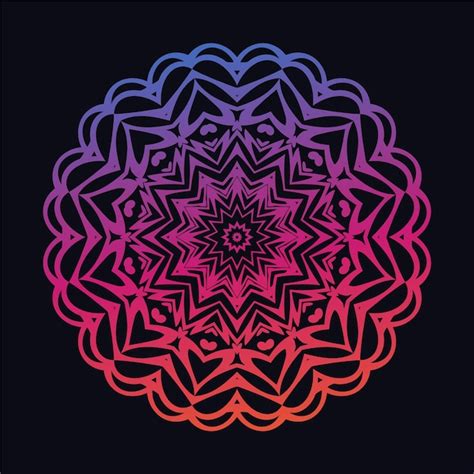 Fondo de mandala colorido elegante de vector libre diseño de mandala