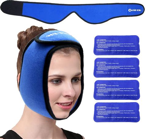 Buy Face Ice Pack For Jaw 4 Reusable Gel Ice Packs With Wrap Hot Therapy Cold Compress For