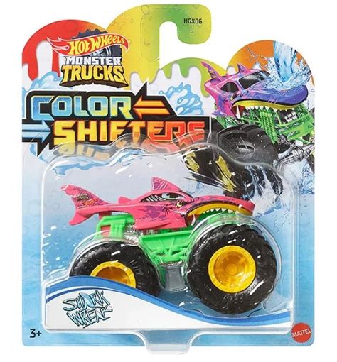 Ambalaj Deteriorat Masinuta Hot Wheels Monster Trucks Color Shifters Shark Wreak Timodortoys Ro