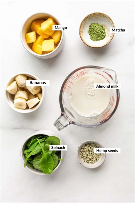 Matcha Powder Green Tea Smoothie Recipe Choosing Chia