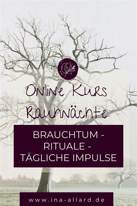 Nutze Den Rauhn Chte Onlinekurs F R Deine Rituale Zum Orakeln Und