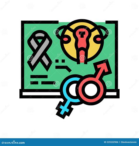 School Sex Education Color Icon Vector Illustration Stock Vector Illustration Of Study