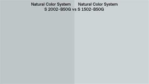 Natural Color System S 2002 B50g Vs S 1502 B50g Side By Side Comparison