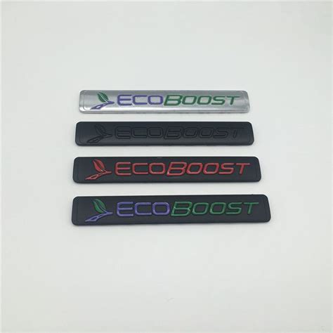 2019 2x Ecoboost Badge Emblem 3d Logo Nameplate Car Stickers For Ford