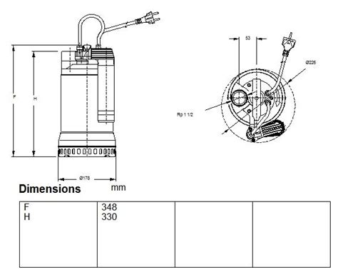 Buy Lowara DIWA 05 B GT UK Dirty Water Pump With Tube Floatswitch 240V