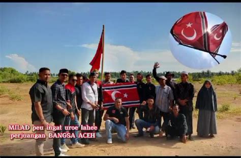 Peringati Milad GAM DPW Muda Seudang Aceh Timur Kibarkan Bendera Bulan