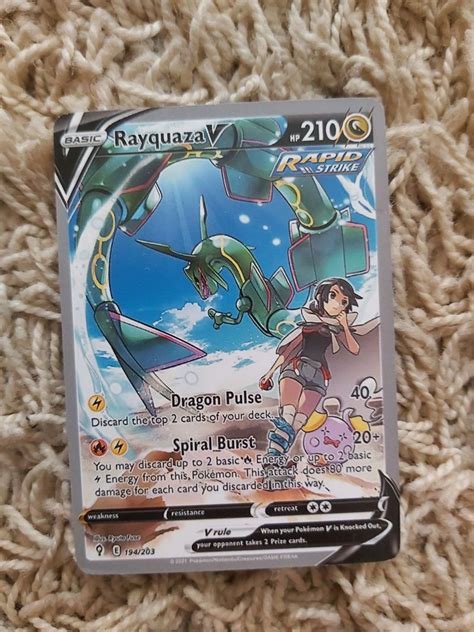 Carta pokémon Rayquaza V Faro Sé E São Pedro OLX Portugal