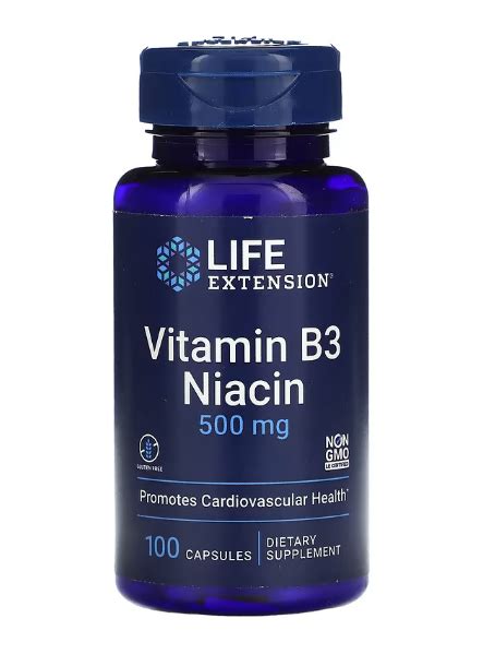 Cápsulas de Suplemento de Niacina Vitamina B3