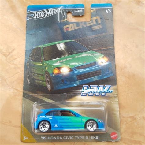 Hot Wheels HONDA CIVIC TYPE R EK Falken Ugly List As Photo