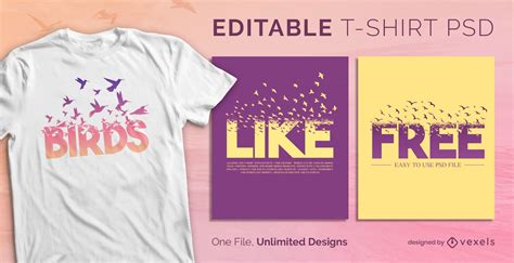 T Shirt Design Templates Editable Psds