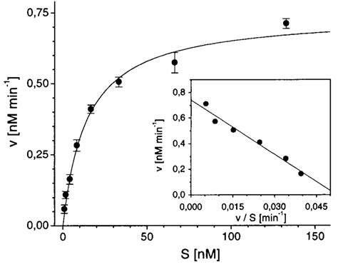 Michaelis-Menten plot. Labeled DNA at a final concentration of 0.8 nM ...