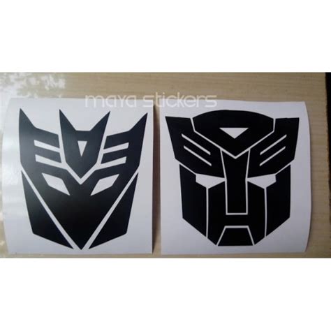 Buy Transformer sticker - Autobot and decepticon vinyl decal online in India for cars, bikes, laptop