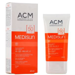 Acm Medisun Gel Solaire Spf Haute Protection Peau Mixte Grasse