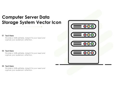 Computer Server Data Storage System Vector Icon Ppt Powerpoint Presentation File Slides Pdf