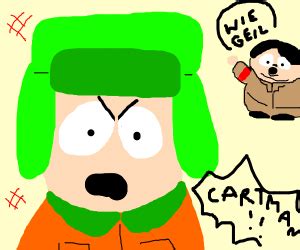 Kyle is angry (South Park) - Drawception