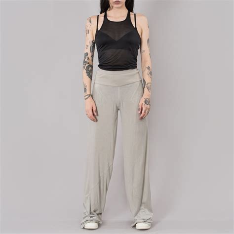 Pearl Grey Wide Leg Pants Wolfensson