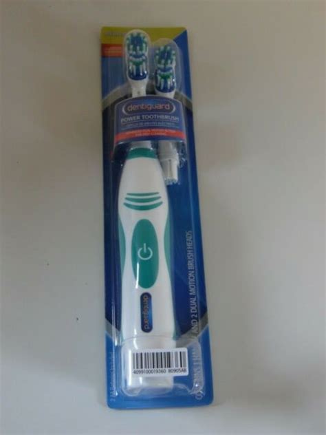 Dentiguard Power Toothbrush Soft 3 Addl Replacement Heads Dual Motion Green For Sale Online Ebay