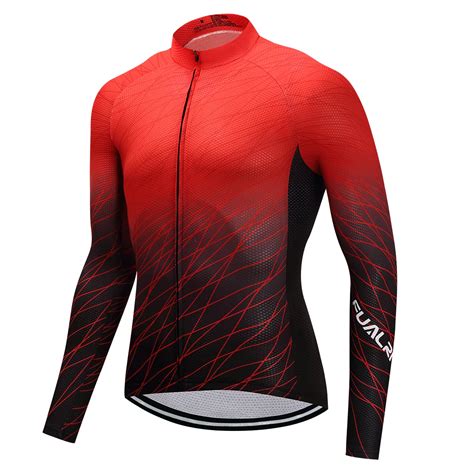 Buy Fualrny 2018 Long Sleeve Cycling Jersey Mens Mtb