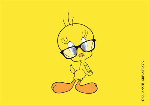 Tweety Bird With Glasses The Feathered Genius Behind The Iconic Spectacles