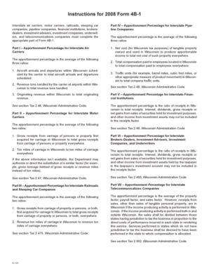 Fillable Online Revenue Wi Ic Instructions For Form B