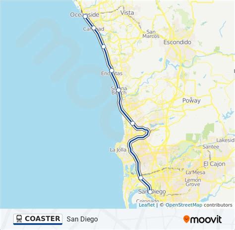 Coaster San Diego Map