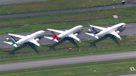 Aerials Of Boeing Max Planes Still Grounded At Everett S Paine